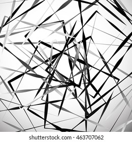 Geometric abstract illustration with irregular squares. Modern art vector illustration