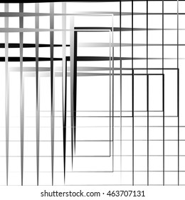 Geometric abstract illustration with irregular squares. Modern art vector illustration