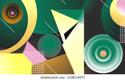 geometrische abstrakte Illustration für Poster