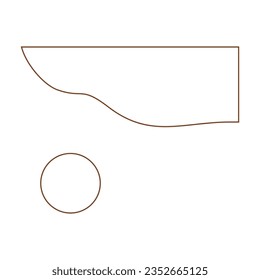 Geometric abstract illustration vector element