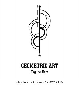 Geometric Abstract Illustration Vector Tattoo