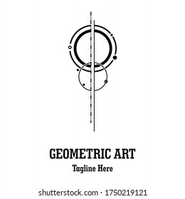 Geometric Abstract Illustration Vector Tattoo