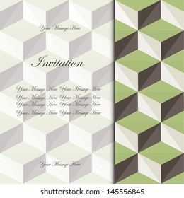 geometric abstract invitation card. eps10