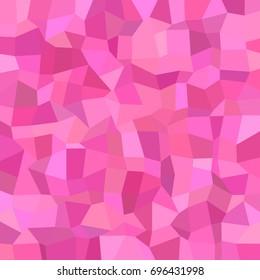 Geometric abstract irregular mosaic background - polygonal vector design from rectangles in pink tones