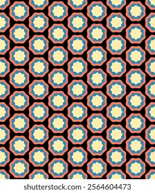 Geometric abstract kaleidoscopic seamless pattern - hand drawn vector illustration.