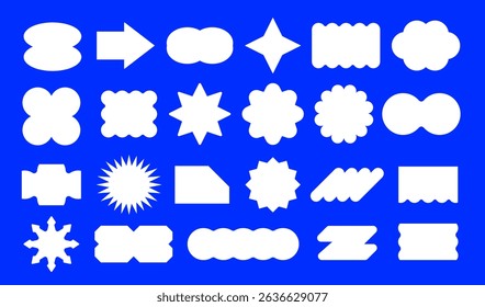 Geometric Abstract Label and Badge Shape Collection – Vector Design Elements