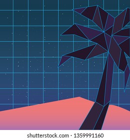 geometric abstract landscape