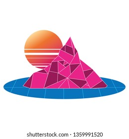 geometric abstract landscape
