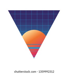 geometric abstract landscape