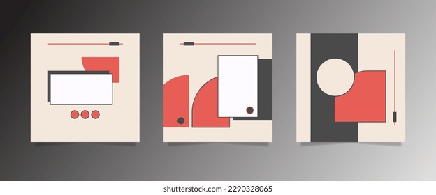 Geometric abstract layout with minimalist concept.