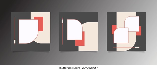 Geometric abstract layout with minimalist concept.