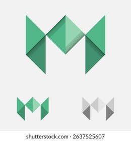 geometric abstract letter logo design