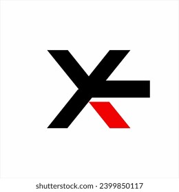 Geometric abstract letter Y X logo design with back arrow sign.