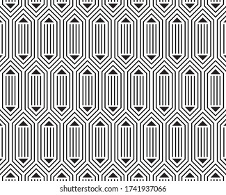 Geometric abstract line pattern vector on background
