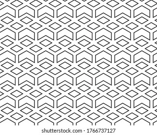 Geometric abstract line pattern vector on background