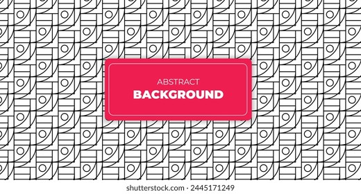 Geometric abstract line pattern vector on background