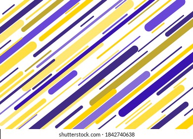 Fondo geométrico abstracto colorido. Modernos tonos de color azulado y amarillo vectorial, plantilla de diseño diagonal rayada multicolor. Diseño creativo de patrones hipster para afiches o pancartas