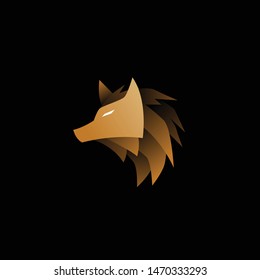 geometric abstract logo with a Hyena to be the main icon, this is also look modern and clean but unique. available on vector format and trasnparant background!