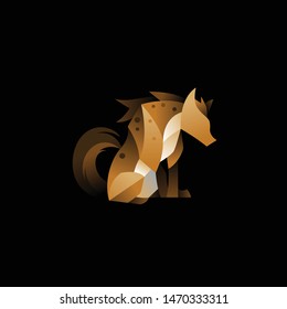 geometric abstract logo with a Hyena to be the main icon, this is also look modern and clean but unique. available on vector format and trasnparant background!