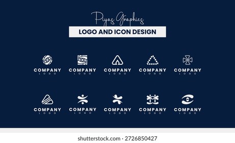 Colección geométrica Abstractas del icono del logotipo