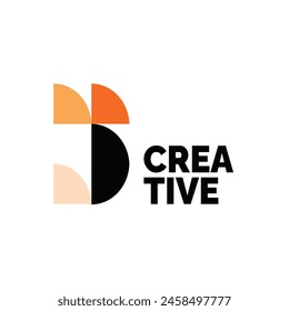 Ilustración vectorial abstracta geométrica del icono del logotipo, logotipo para la compañía creativa y moderna