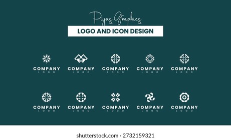 Logo Abstractas geométrico para la marca