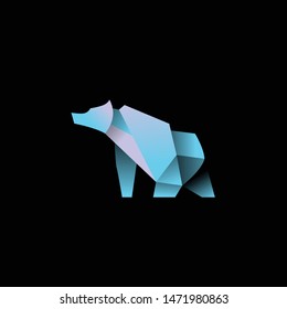 geometric abstract logo with a Polar Bear to be the main icon, this is also look modern and clean but unique. available on vector format and trasnparant background!