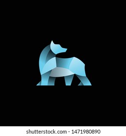 geometric abstract logo with a Polar Bear to be the main icon, this is also look modern and clean but unique. available on vector format and trasnparant background!