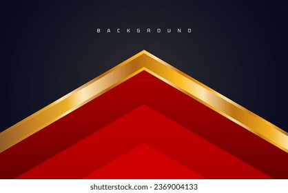 geometric abstract luxury hero red black background design