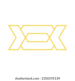 Elemento vector de logotipo de lujo geométrico abstracto