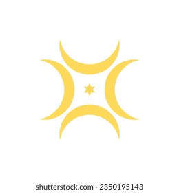 Geometric abstract luxury logo vector element