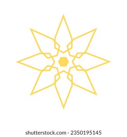 Geometric abstract luxury logo vector element