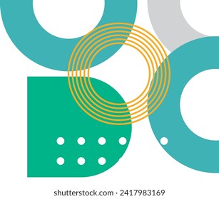 Geometrisches abstraktes Memphis-Vektor-Element