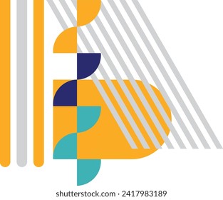 Geometric abstract memphis shape vector element
