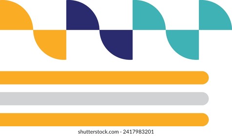 Geometric abstract memphis shape vector element