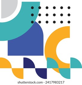 Geometric abstract memphis shape vector element