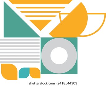 Geometric abstract memphis shape vector element