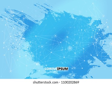 Geometric abstract mesh background