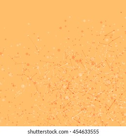 Geometric Abstract mesh background with circles and lines. Vector illustration.