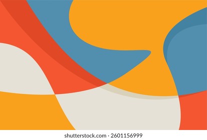 Geometric Abstract Minimalist Background for Wall Art or poster. wave or fluid abstract bakground