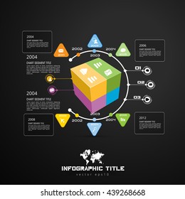 Fondo moderno geométrico abstracto para infografía