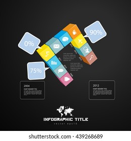 Geometric abstract modern background for infographic