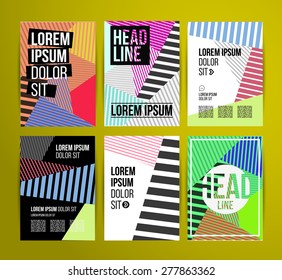 Geometric Abstract Modern Backgrounds. 