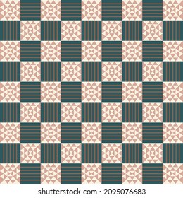 Motivos de patrón sintético geométrico abstracto moderno sin soldadura