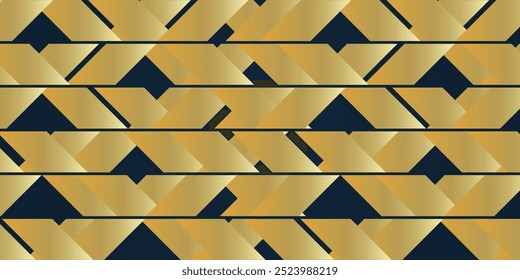 Padrão de mosaico abstrato geométrico em tons dourados e castanhos - um estilo retro composição dinâmica, textura, fundo em formato vetorial editável