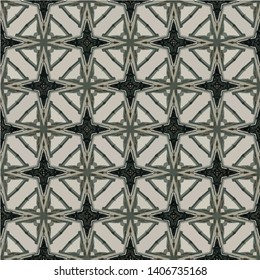 Geometric abstract mosaic seamless pattern with tiles and simple shapes for fashion. Abstract dynamic retro tiles background.