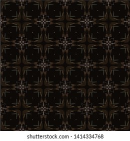 Geometric abstract mosaic seamless pattern with tiles and simple shapes for fashion. Abstract dynamic retro tiles background