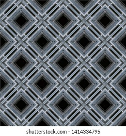 Geometric abstract mosaic seamless pattern with tiles and simple shapes for fashion. Abstract dynamic retro tiles background