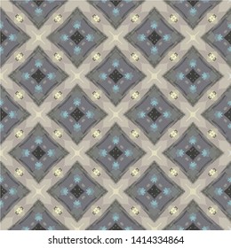 Geometric abstract mosaic seamless pattern with tiles and simple shapes for fashion. Abstract dynamic retro tiles background
