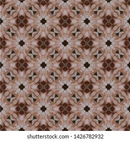 Geometric abstract mosaic seamless pattern with tiles and simple shapes for fashion. Abstract dynamic retro tiles background